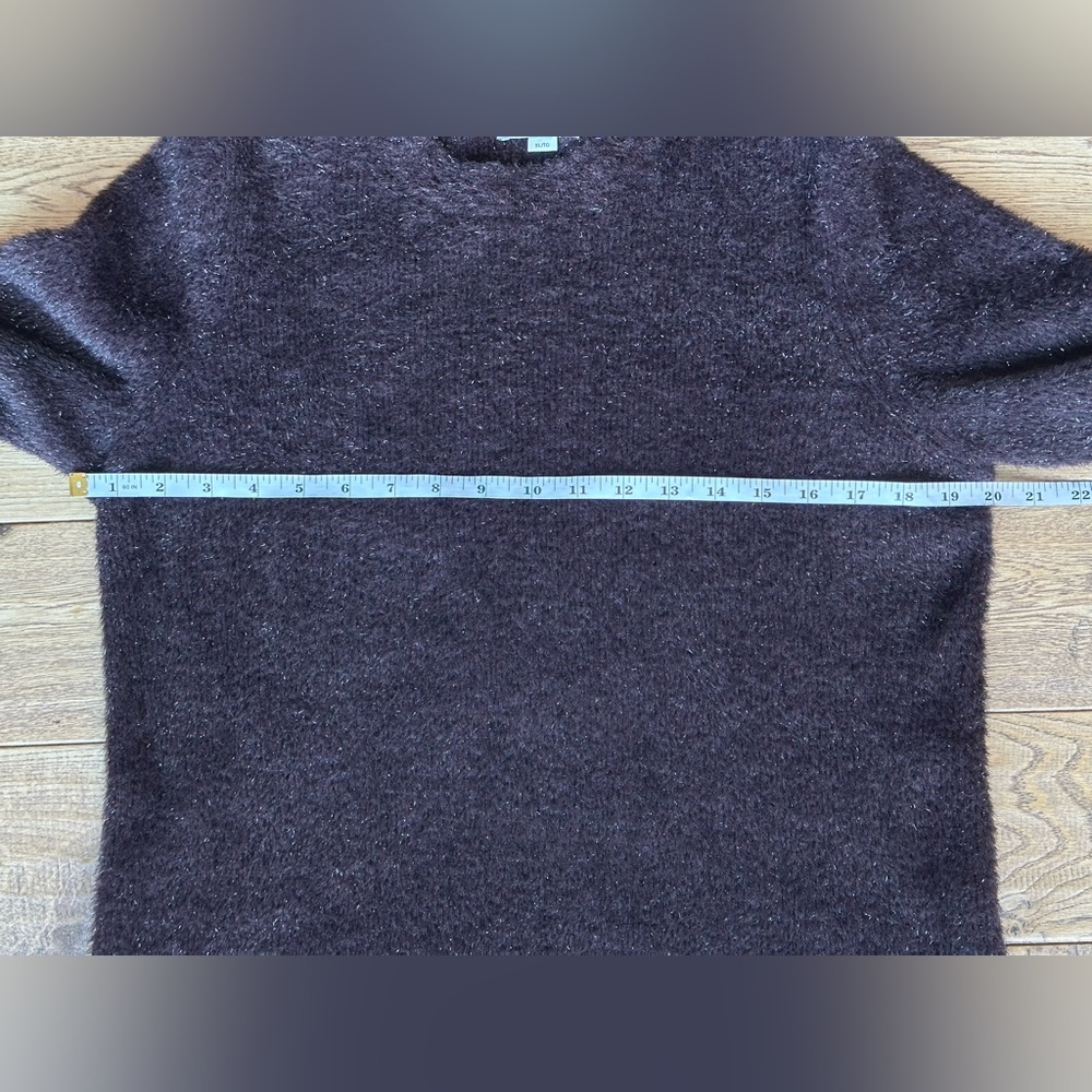 Vince Lurex Eyelash Knit Pullover Sweater Top size XL - Picture 11 of 14